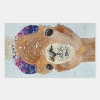 Beanie Llama Sticker