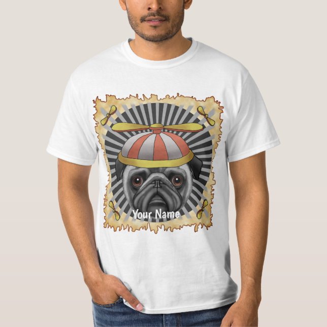 Beanie Pug  tshirt (Front)