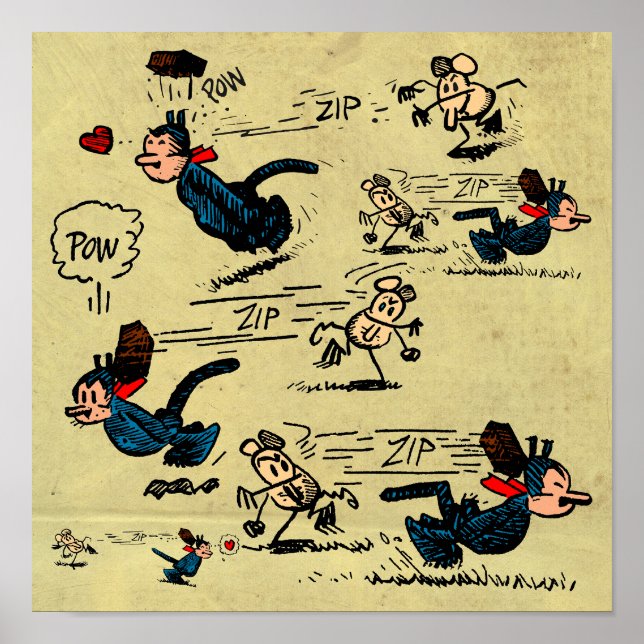 “Beanings We Have Known” Square Poster (Front)