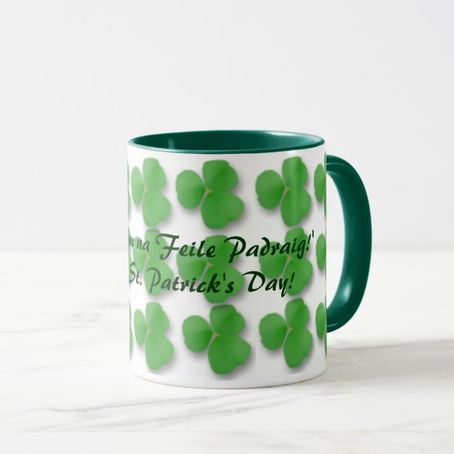 'Beannachtam na Feile Padraig!' Mug (Front Right)