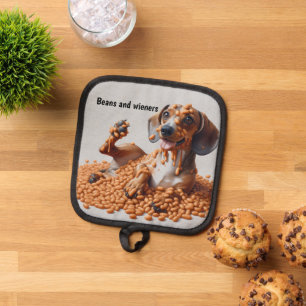 Beans and Wieners Pot Holder