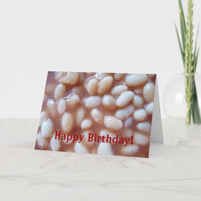 beans birthday card (Front)