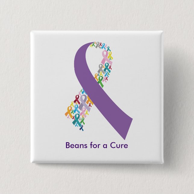 Beans for a Cure Button (Front)