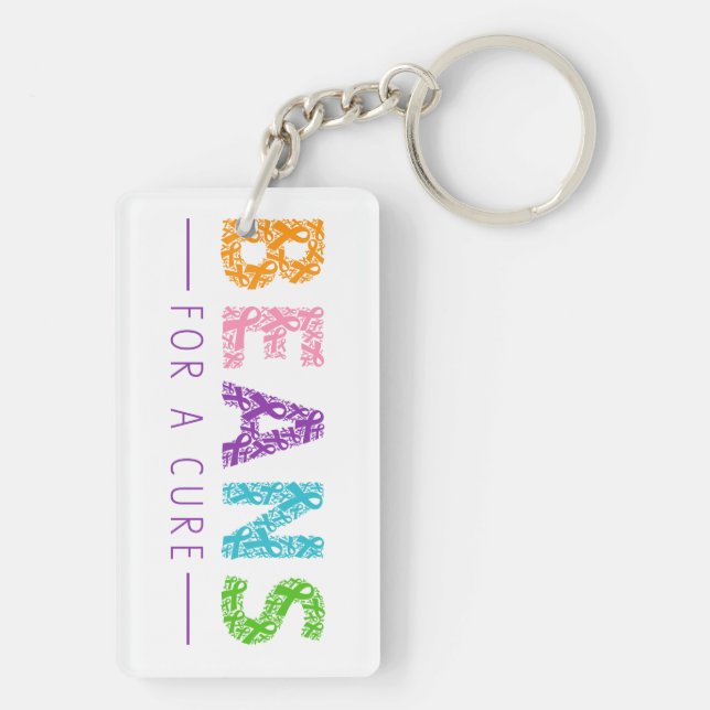 Beans for a Cure Key Chain (Back)