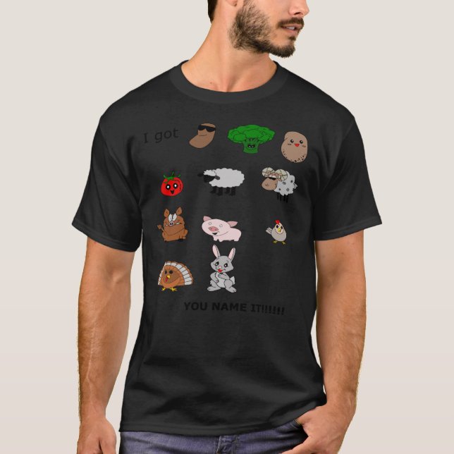 Beans, Greens, Potatoes, Tomatoes Rap   T-Shirt (Front)