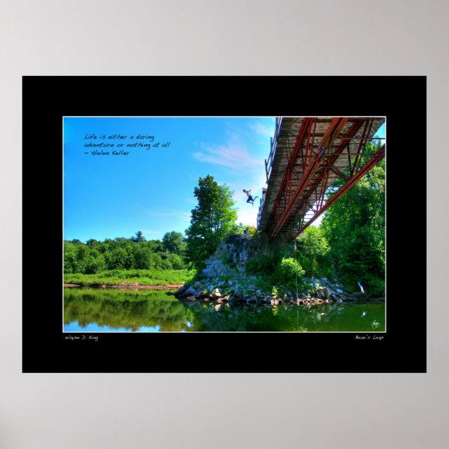 Bean's Leap Helen Keller Quote Poster (Front)