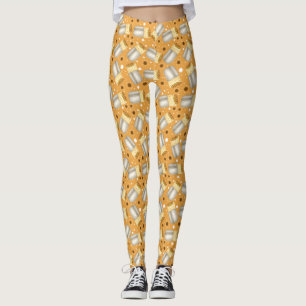 Beans,Meat,Vegetables And Cheese Burrito Leggings