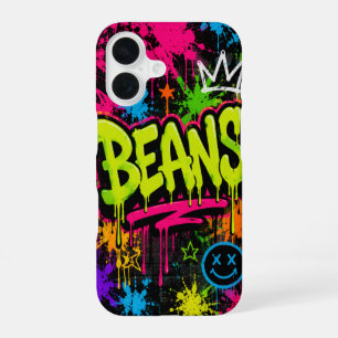 BEANS Neon Graffiti Street Art iPhone 16 Case
