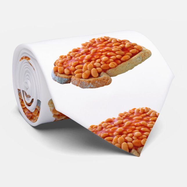 Beans on toast Neck Tie (Rolled)