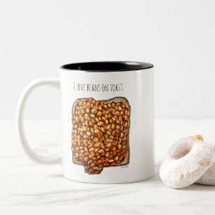 Beans on Toast Two-Tone Coffee Mug