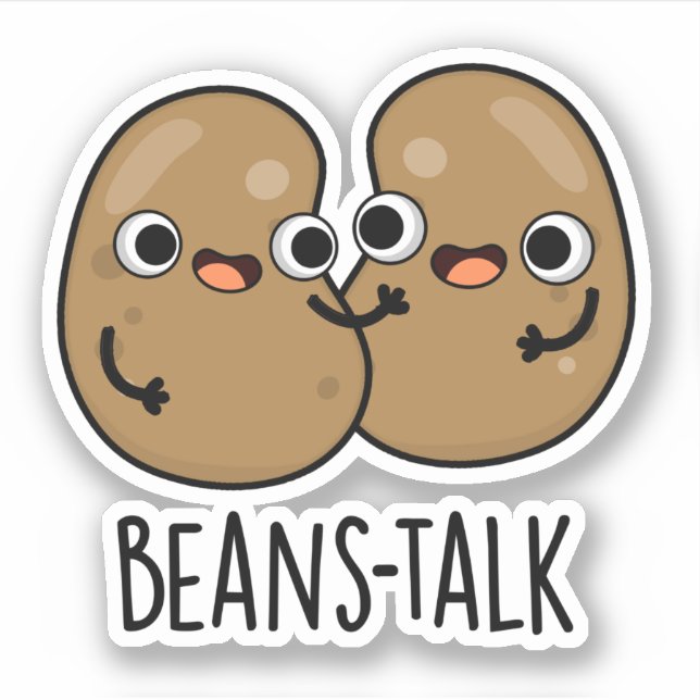 Beans Talk Funny Veggie Bean Pun  (Front)