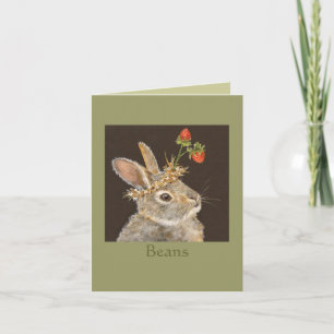 Beans the bunny notecard
