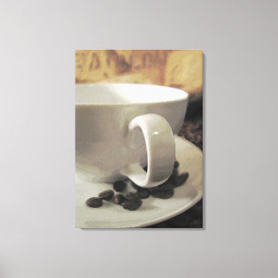 Beans to Cup Canvas Print