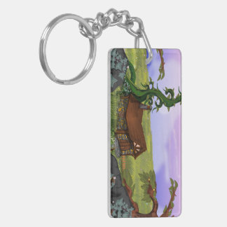 Beanstalk Cottage Cartoon Keychain