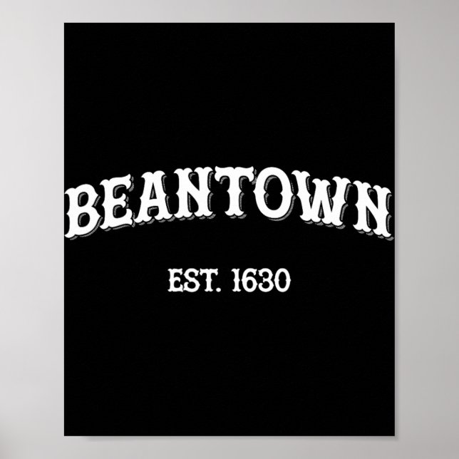 Beantown Boston Machusetts Baked Beans New England Poster (Front)