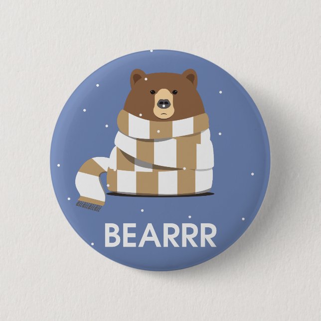 BEAR 2 INCH ROUND BUTTON (Front)