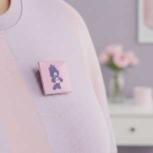 Bear 2 Inch Square Button