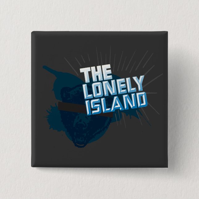 Bear 2 Inch Square Button (Front)