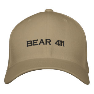 BEAR 411 EMBROIDERED HAT