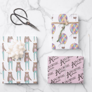 Bear Adventure Adventure Awaits Wrapping Sheets 