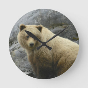 Bear Alaska Animals Destiny Nature Round Clock