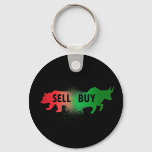Bear and Bull    Keychain