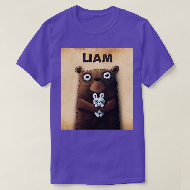 Bear and Bunny Bear Knowledge T-Shirt (Design Front)
