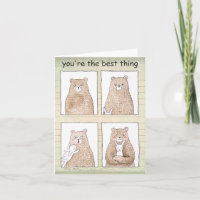 Bear and Bunny Happy Couple Anniversary Cute Comic