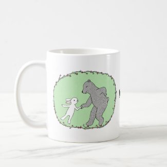 Bear and bunny rabbit dancing custom name