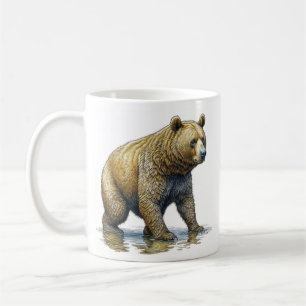 Bear and Coffee Pun Mug