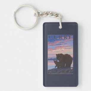 Bear and Cub - Curry, Alaska Keychain