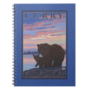 Bear and Cub - Curry, Alaska Notebook