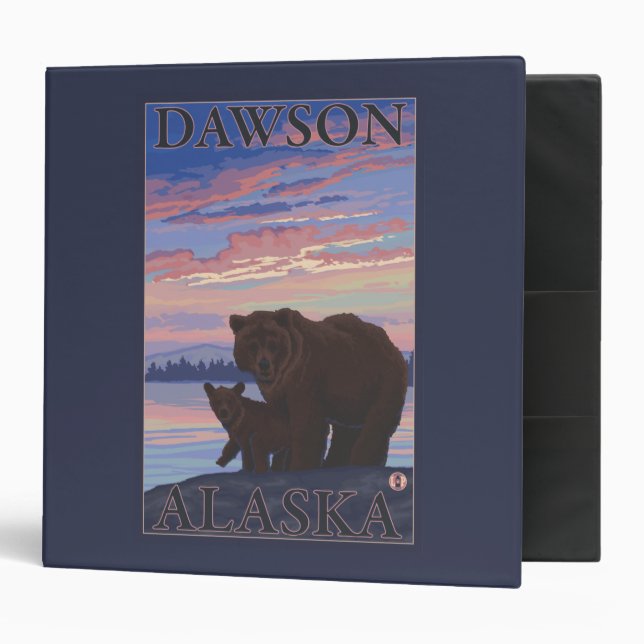 Bear and Cub - Dawson, Alaska Binder (Front/Inside)