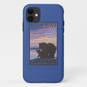 Bear and Cub - Katmai, Alaska iPhone 11 Case