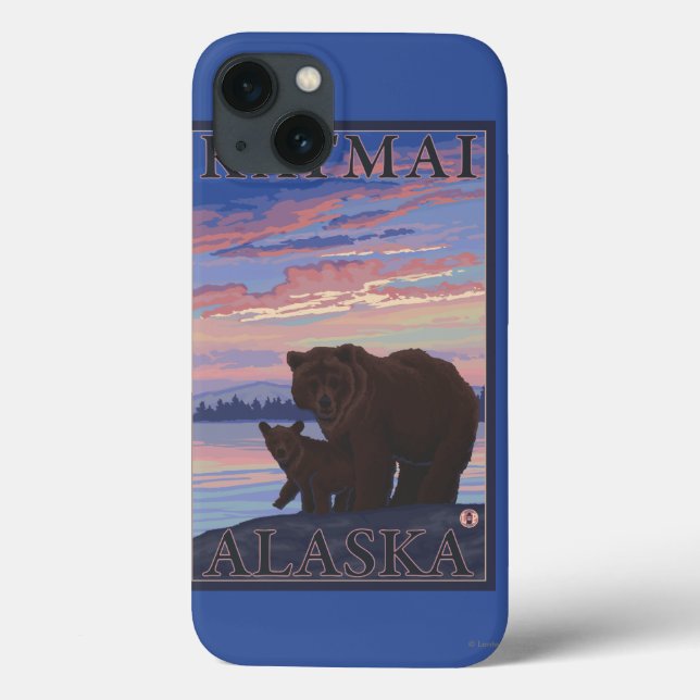 Bear and Cub - Katmai, Alaska Case-Mate iPhone Case (Back)