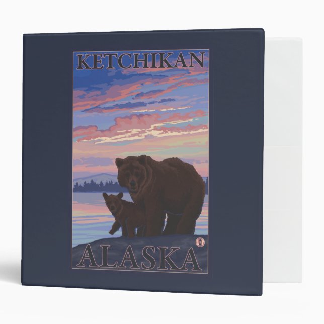 Bear and Cub - Ketchikan, Alaska Binder (Front/Inside)