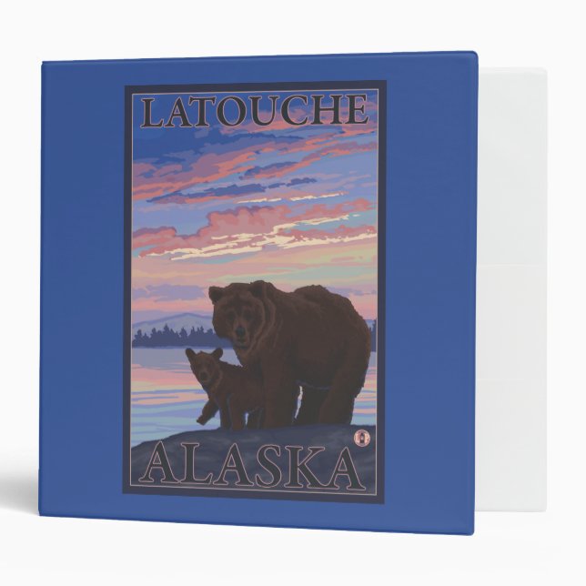Bear and Cub - Latouche, Alaska Binder (Front/Inside)