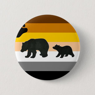 Bear and Cub Pride 2 Inch Round Button