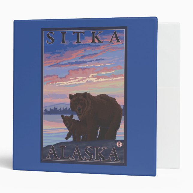 Bear and Cub - Sitka, Alaska Binder (Front/Inside)
