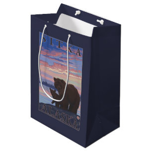 Bear and Cub - Sitka, Alaska Medium Gift Bag
