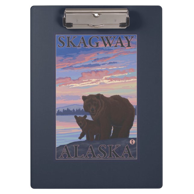 Bear and Cub - Skagway, Alaska Clipboard (Front)