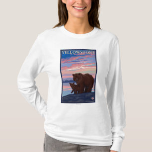 Bear and Cub - Yellowstone National Park T-Shirt