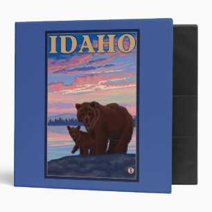 Bear and CubIdahoVintage Travel Poster Binder
