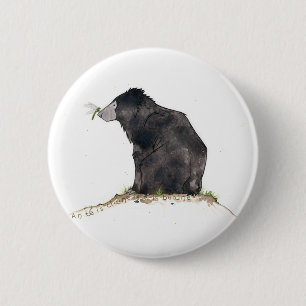 Bear and Dragonfly 2 Inch Round Button