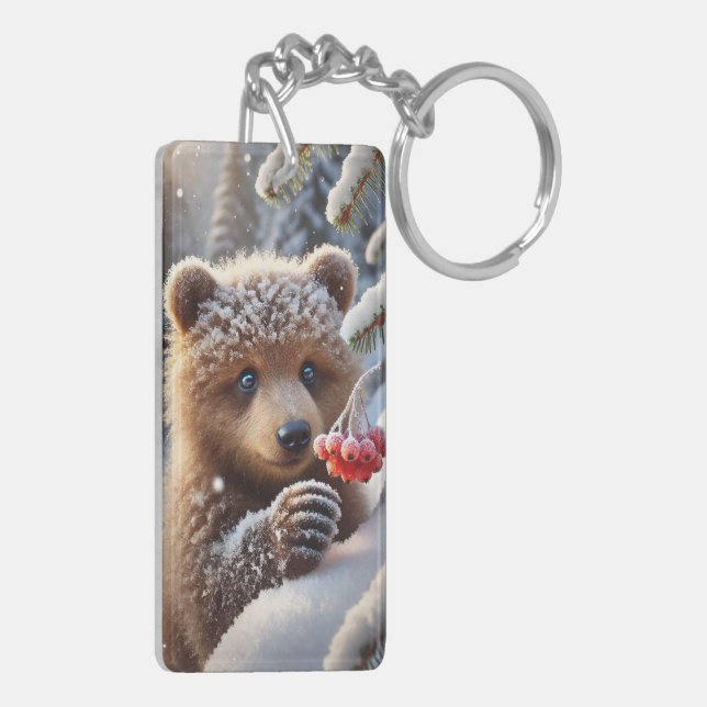 bear and nut keychain (Back Left)