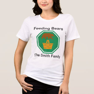 Bear and Picnic Basket Tri-Blend Shirt