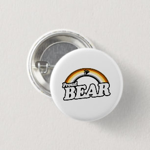 Bear and Proud 1 Inch Round Button