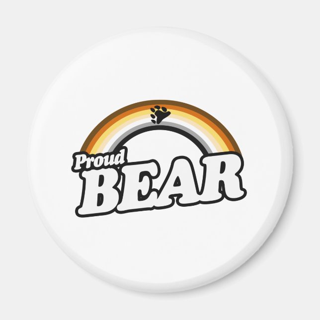 Bear and Proud Magnet (Front)