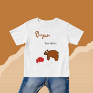 Bear and raspberry baby T-Shirt