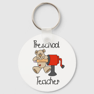 Bear and Sharpener Preschool Teacher Keychain